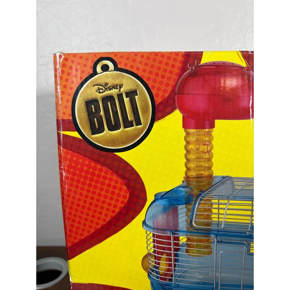 Disney Bolt Hamster Habitat Super Pet Small Animal Cage Blue Rhino Theme RARE
